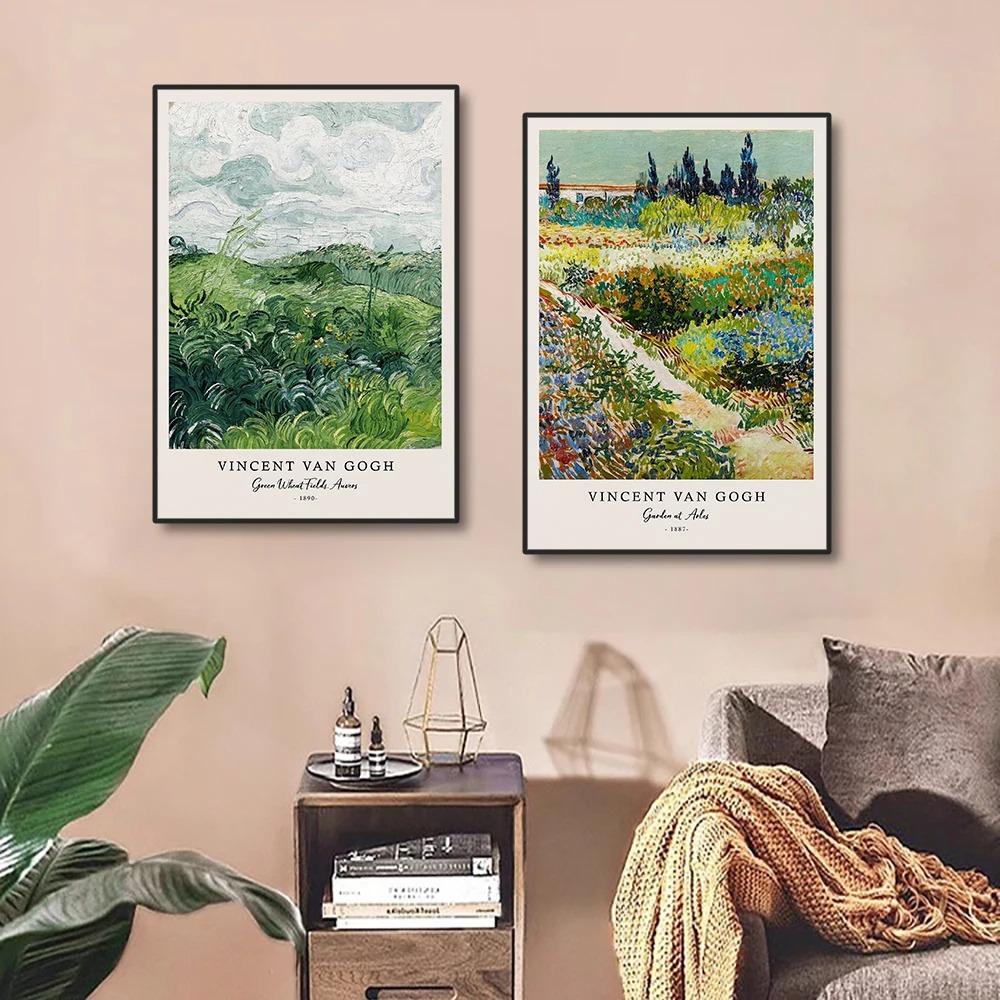 Vincent Van Gogh Yazıları Baskıları ve Posterleri Harika Eser Yıldızlı Gece Tuval Boyama Oturma Odası Duvar Sanatı için Dekorasyonlar
