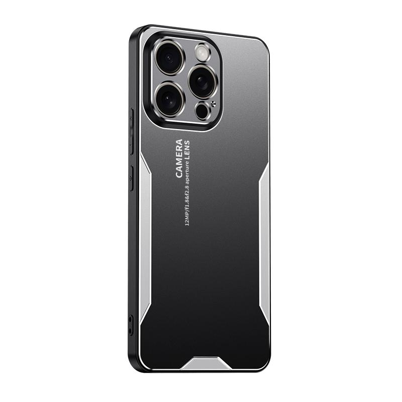 

Для iPhone 15 Pro Max Case металевий алюмінієвий захисний лінз Frost Case для iPhone 15 Plus 15 Pro запобігає відбиткам пальців iPhone 15 ProMax срібний