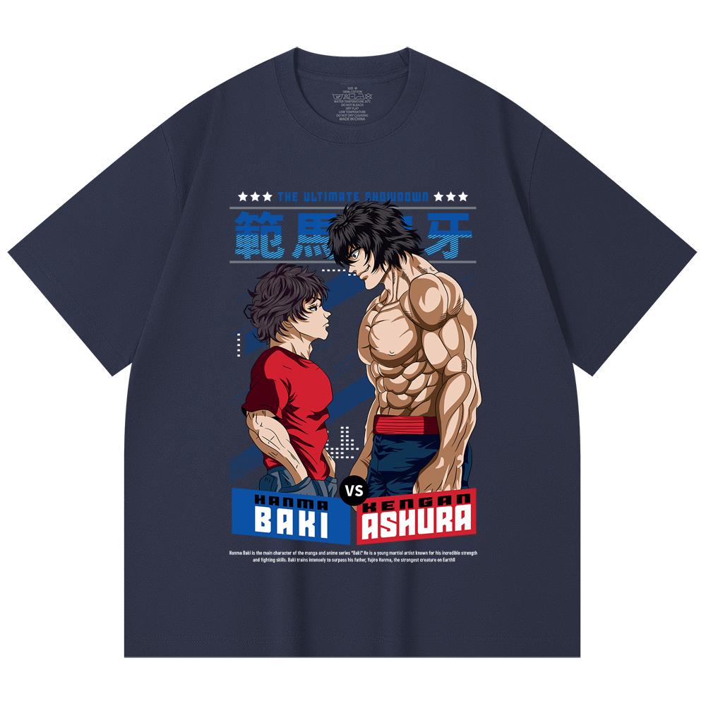 230 g/m² 100% bavlna Baki V2 Baki Ashura Potisk Unisex T-shirt z těžké bavlny