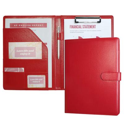 A4 Clipboard Binder PU Leather Meeting Pad Clip Desk Pad Signature A4 Document Folder for Contract Office Supplies Folder, Bi-fold File, Folder,