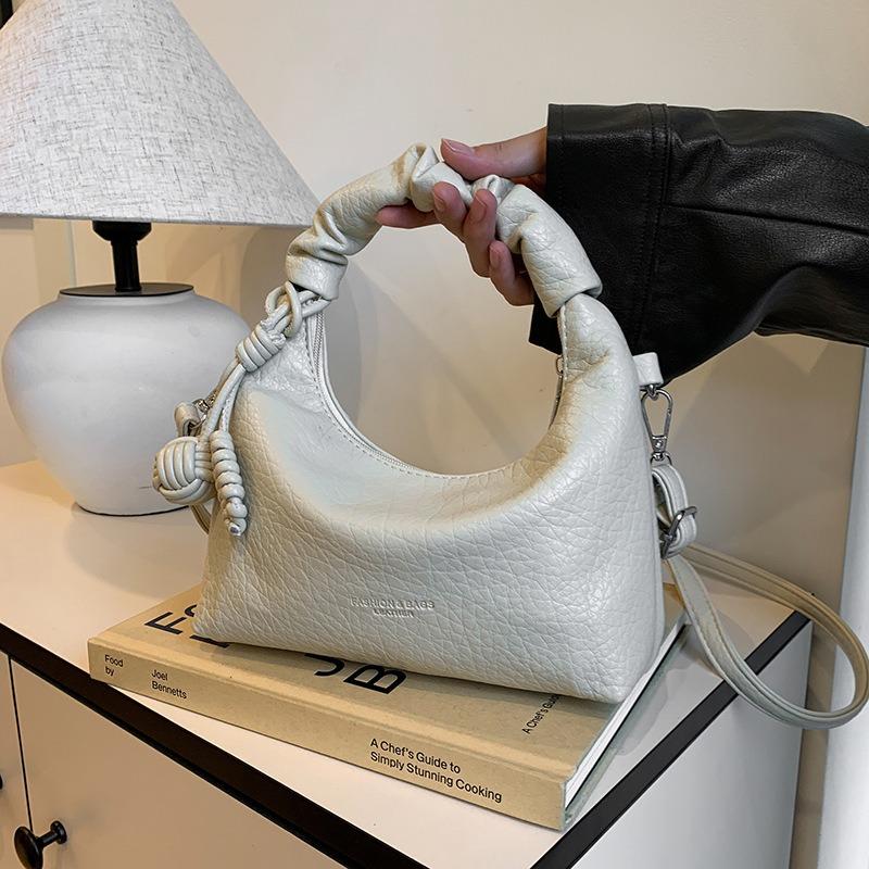 Premium Texture Underarm Bag Women's Bag Spring New Niche Design Shoulder Messenger Bag Portable Pleated Bag