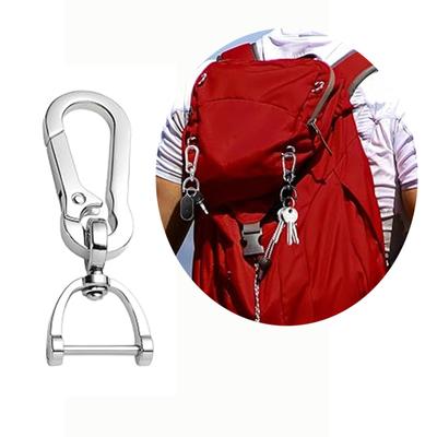 Simple Keychain D Shape Keyrings Alloy Key Holder Fashion Key Jewelry Stylish Key Adornment Alloy Texture for Daily Use