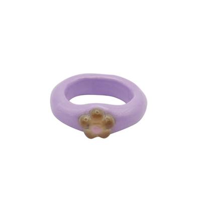 Nff anillo cresta de capullo-lila