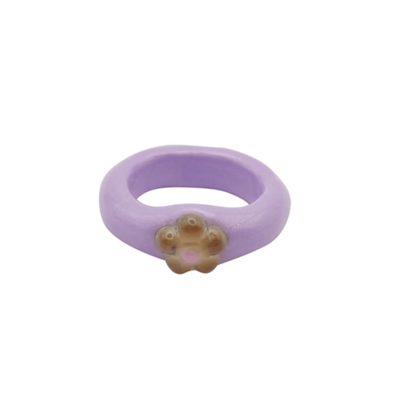 Nff Bud Crest Ring-lilac