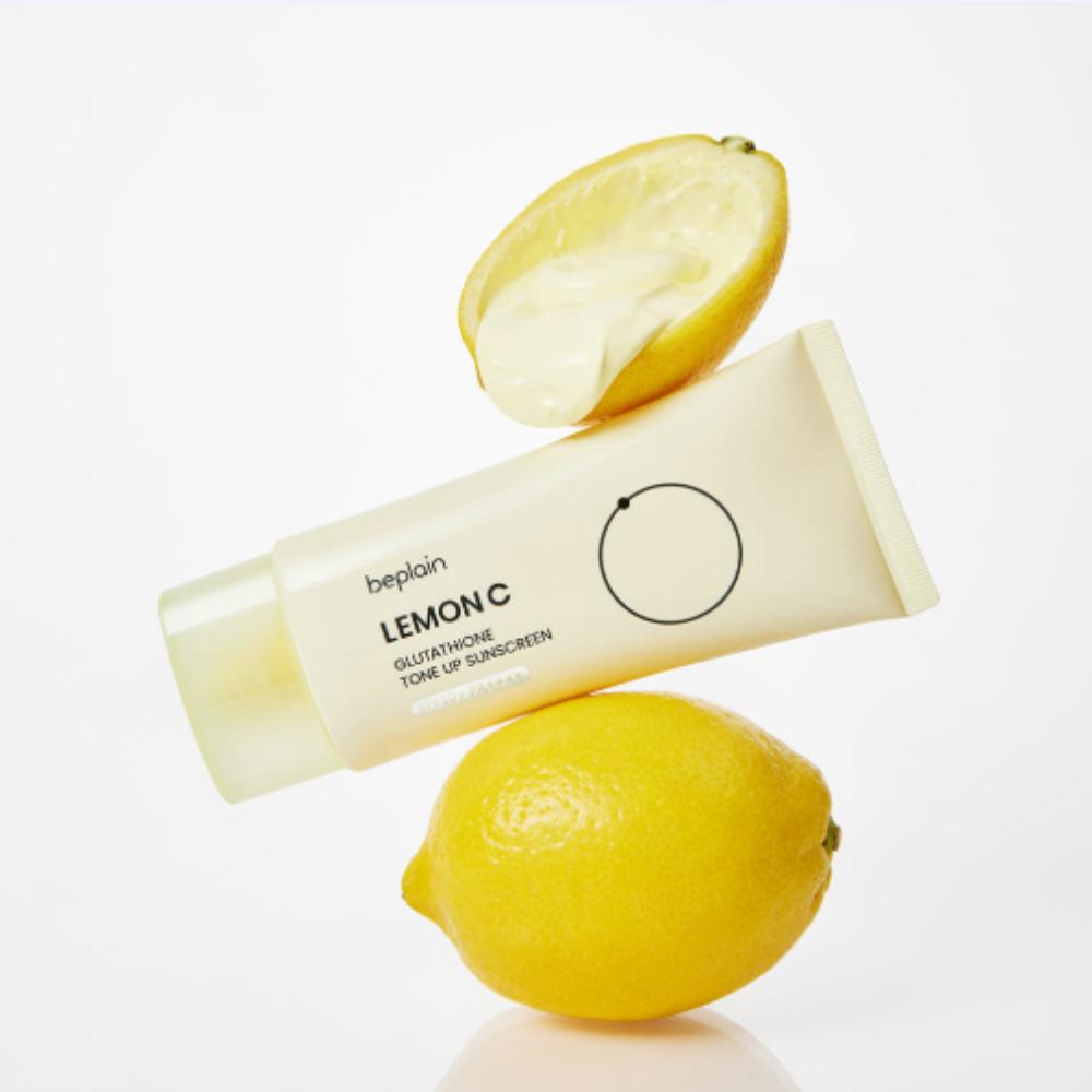 

BEPLAIN Солнцезащитный крем с лимонными косточками и глутатионом Tone-Up SPF50+ PA++++ – Набор 50 мл x 2