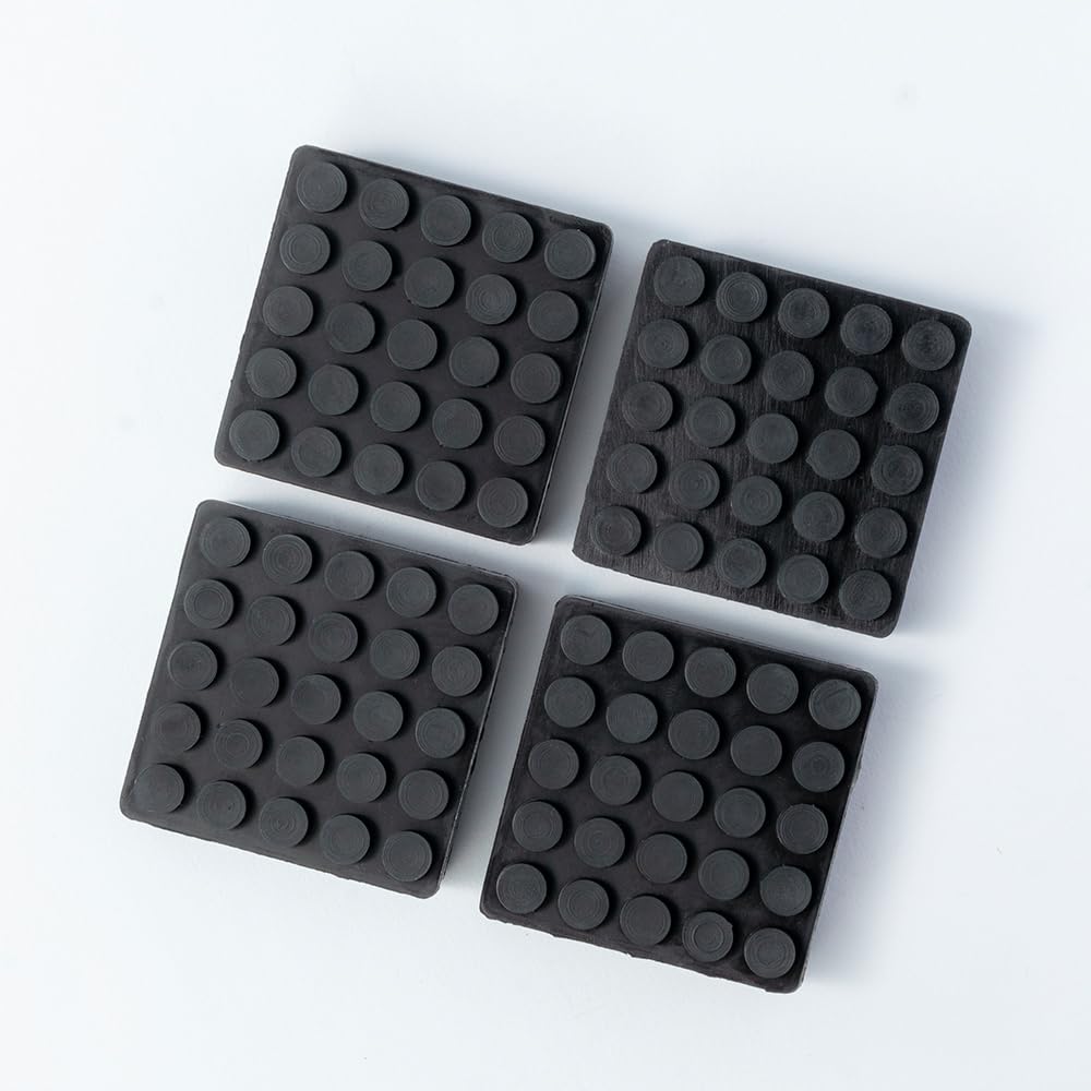 Tokyo Bouon Audio Insulator ISHIGAKIMAT Extra Thick 50mm X 50mm X 17mm Thickness 4 Pieces Soundproofing Vibration Damping Rubber Hanenite Rubber