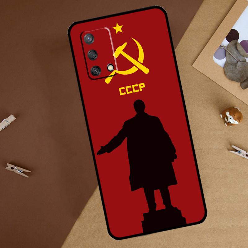 Lenin Soviet Union Flag For Oppo A60 A40 A80 A74 A94 A54 A18 A38 A58 A78 A98 A16 A76 A96 A15 A57S A17 A77 Phone Case