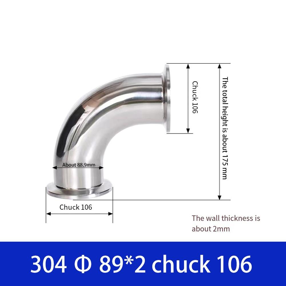 Fiting Sanitar Cot Compatibil Tri Clamp cu Conexiune în Unghi Drept