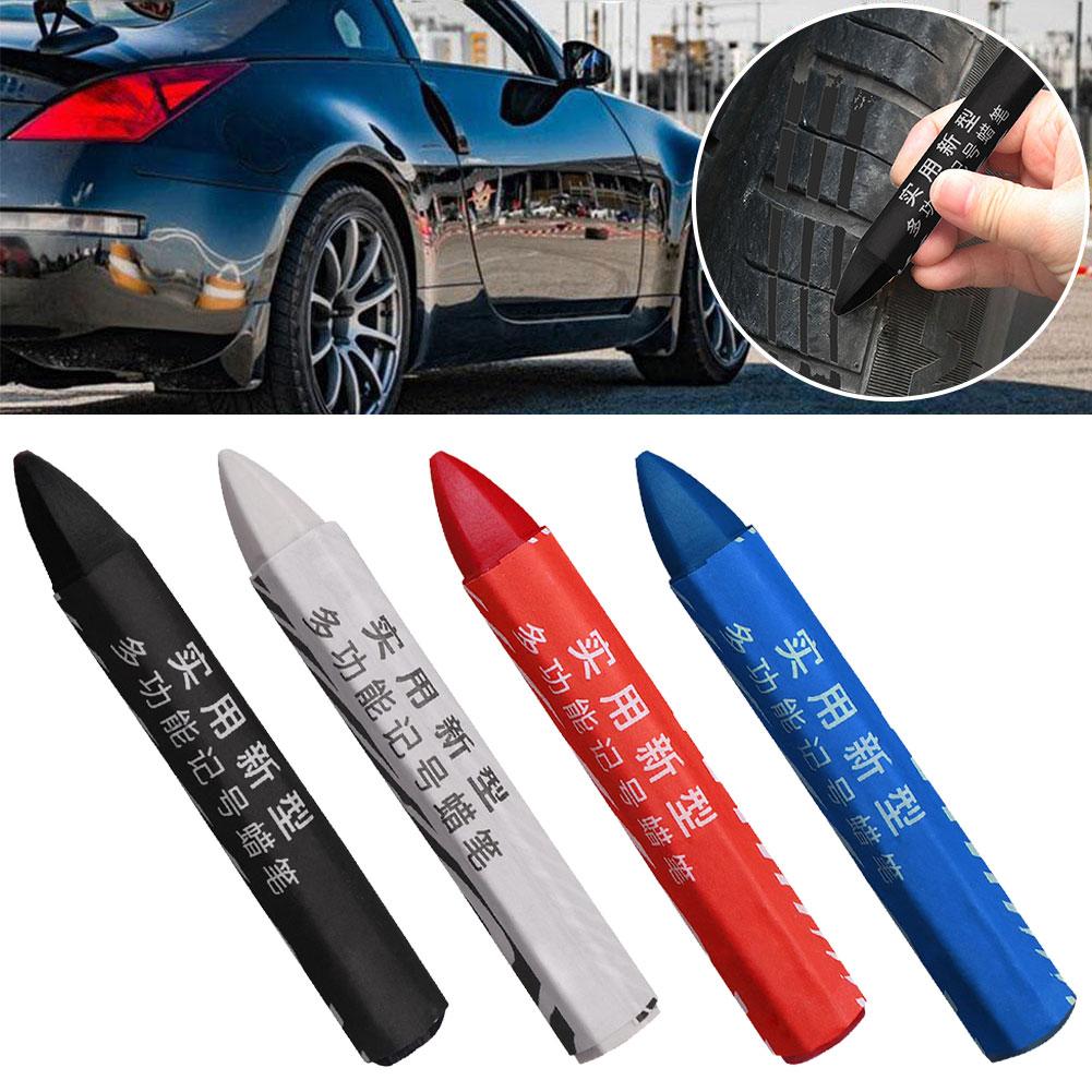 Tire Marking Pen Waterproof Oil Resistant Crayon Marker Lightweight Marking Crayons For Wood Tires Stones Fade Resistant Ti J2T5
