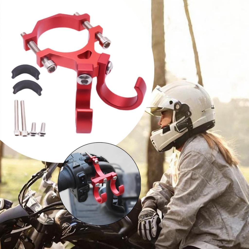 Bike Motorcycle Bag Hanger with Double Hooks Adjustable Sturdy Compact for 18-35mm Handlebar