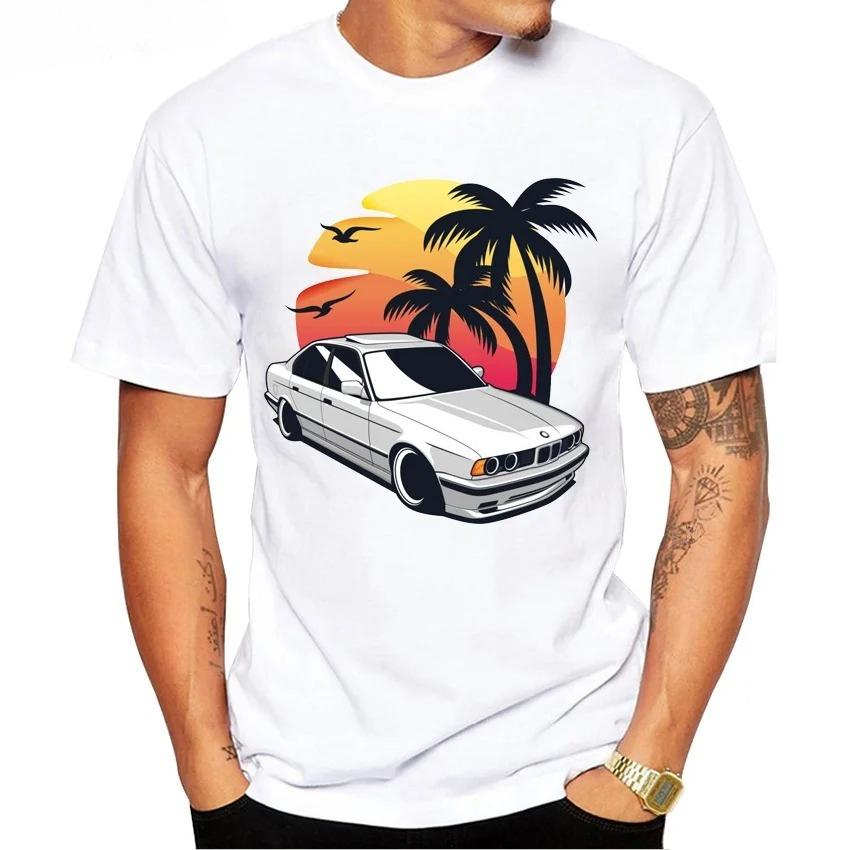 I Love Germany Turbo E34 M5 E36 E30 E92 Fan T-Shirt Men Short Sleeve Hip Hop Boy Casual Tops Funny E28 E30 Car Design White Tees