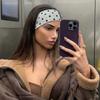 2026 Nová Y2k Látková Čelenka s Puntíky pro Ženu Elegantní Temperament Široký Okraj Gumičky do Vlasů Módní Dívčí Sportovní Čelenka