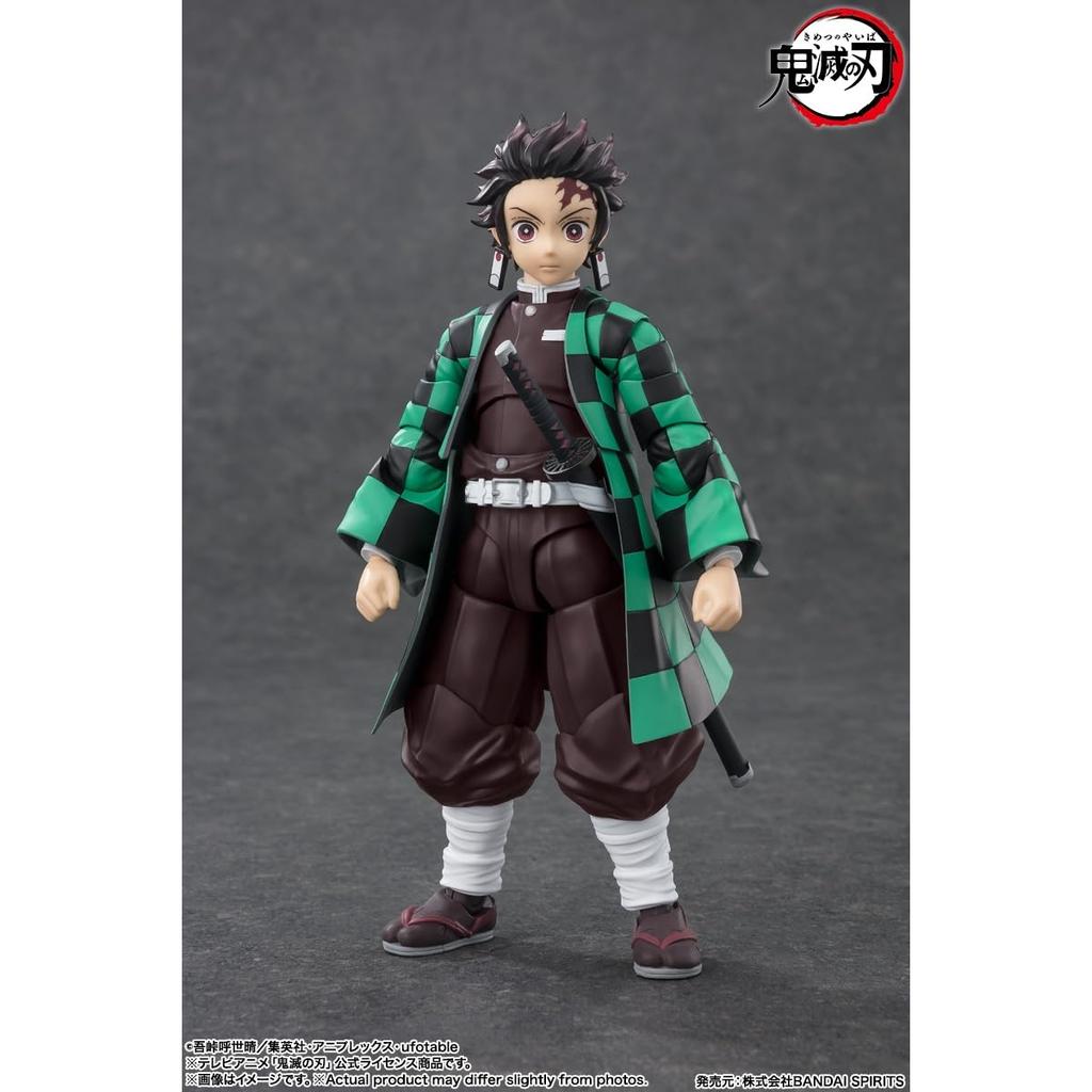 TAMASHII NATIONS S.H. Figuarts Demon Slayer Tanjiro Kamado Action Figure 140mm PVC & ABS Painted Collectible