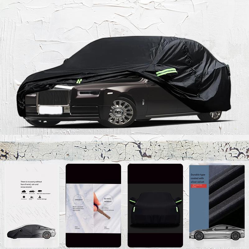 For RollsRoyce Phantom All-weather Outdoor Fully Covered with Snow and UV Protection Waterproof Sun Shade Rain Wind Resistant