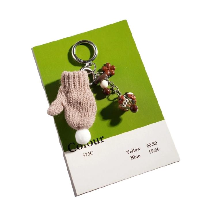 

Плюшевая Вязаная Крючком Перчатка Брелок Держатель для Ключей Декоративный Брелок Простая Установка для Рюкзаков Сумки Брелок Украшение для Телефона