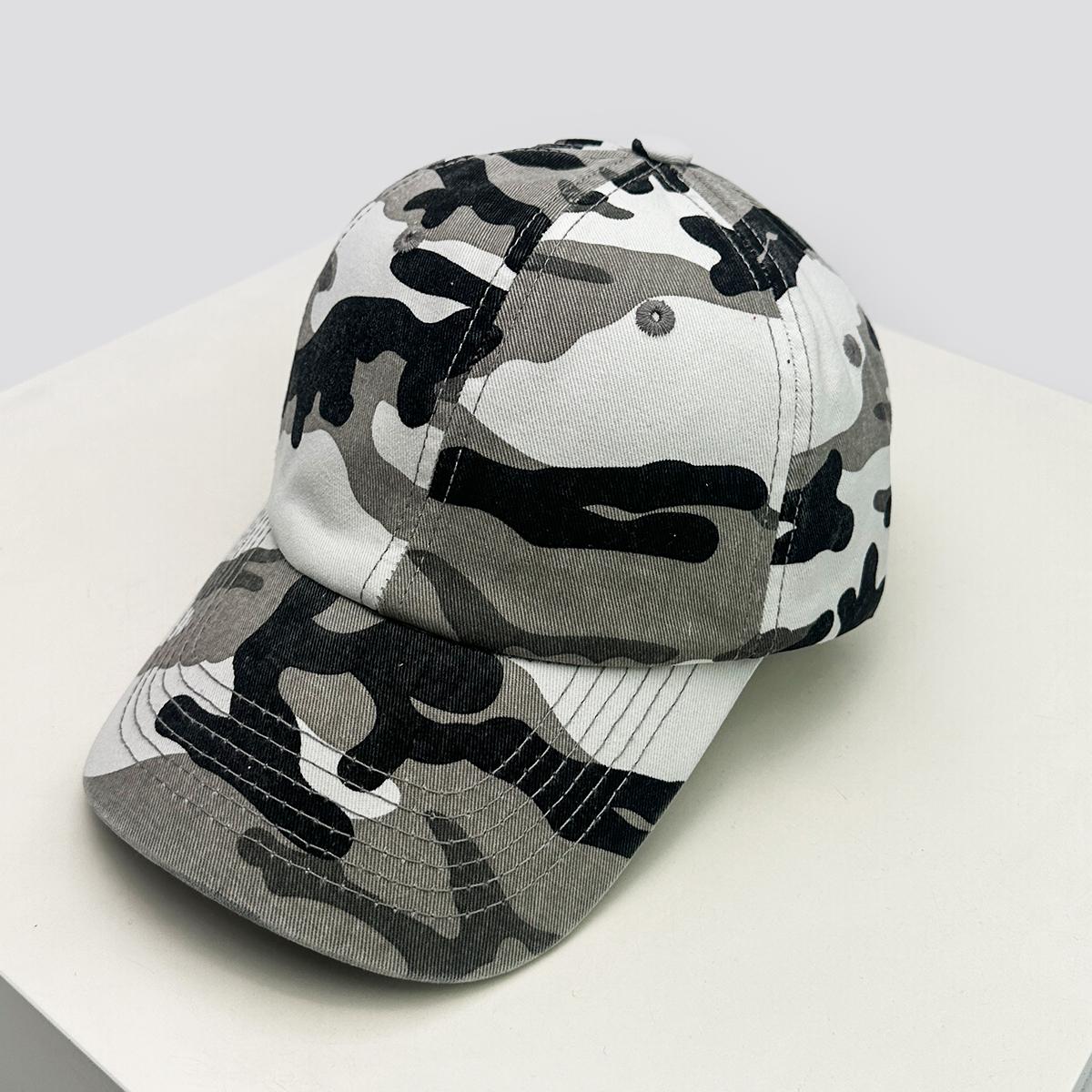 

New Unisex Street Camo American Style Baseball Hats Sunshade Retro Versatile Personal Peaked Caps Sports Fashion Outdoor Niche 52-60cm