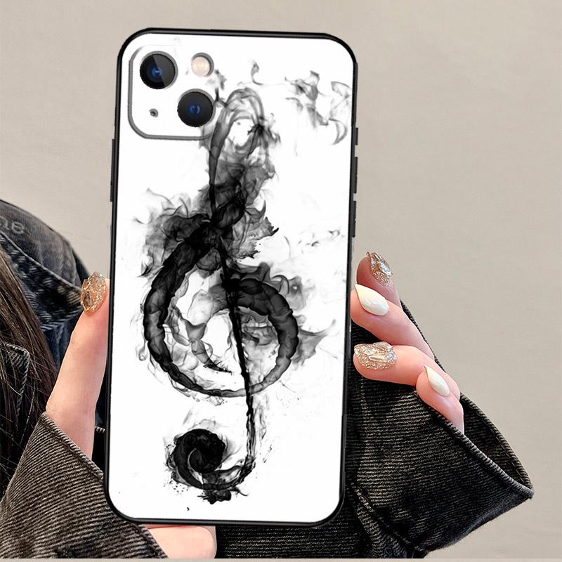 Music Note Musical Treble Clef Case For iPhone 12 13 Mini 11 14 Pro Max XS X XR Plus 15 16 Pro Max Cover