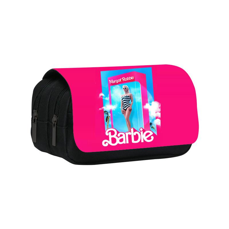Barbie Princess Double Layer Pencil Case With Large Capacity For Kids School Supplies