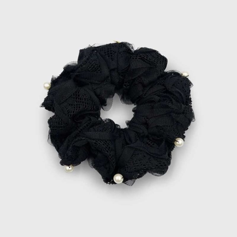 Jean Paul Clarisse Lace Pearl Scrunchie JP-24-391S