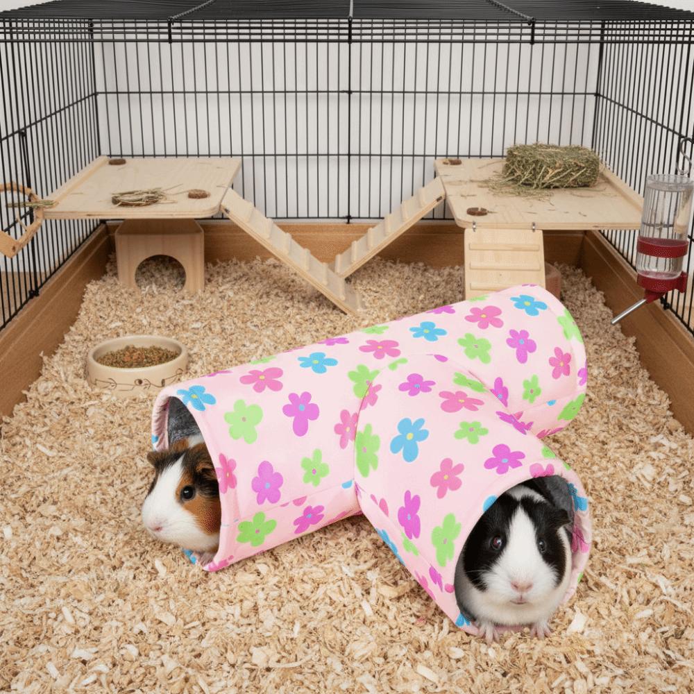 Warm Guinea Pig Tunnel House Thickened Pet Collapsible Tube Toy  Playtime Activity