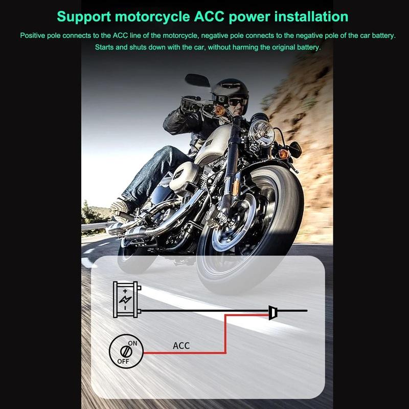 Motorcycle BSD Blind Spot Detection System 24Ghz Millimeter Wave Radar 15m Change Lane Safer Blind Spot Monitoring Assistant