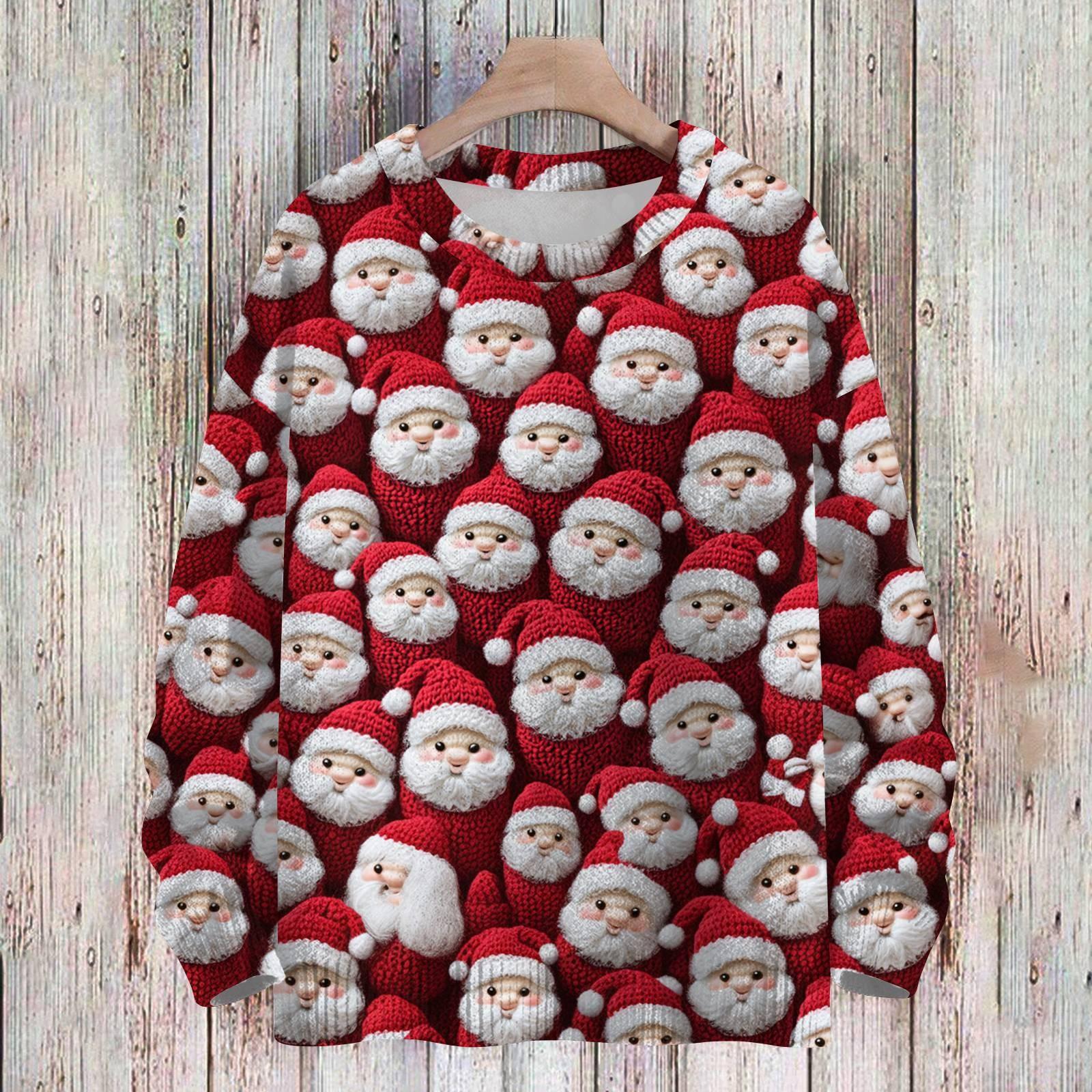 

Рождественские толстовки для детей, вязаные свитера для мальчиков и девочек, симпатичные рубашки, осенние свитера с круглым вырезом, топы 150