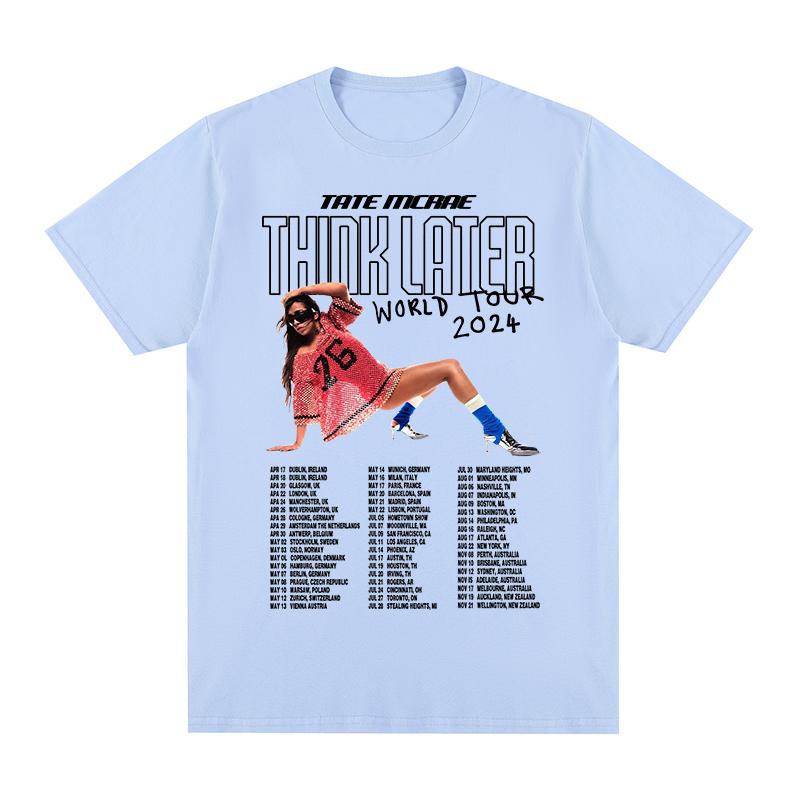 

Tate McRae think later Greedy Vintage tshirt Album Tour Harajuku Streetwear Cotton Unisex T shirt New TEE TSHIRT Womens tops 3XL