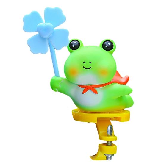 Cartoon Windmill Car Decoration with Soft Doll Cute Rotary Ornament for Dashboard Handlebar & Vent Solar/Manual Spin Fun Summer Gift for Car Bike