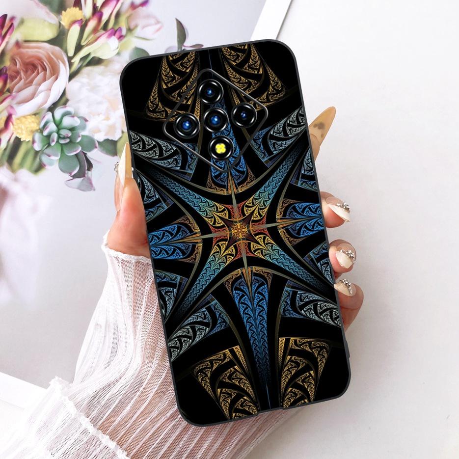 For Infinix Zero 8 Case X687 Stylish Flowers Butterfly Painted Cover Soft Slim Phone Case For Infinix Zero 8i Zero8 i X687B Bags