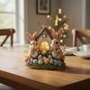 Easter Bunny Acrylic Figure Cute Design Hare Tabletop Decoration Waterproof Spring