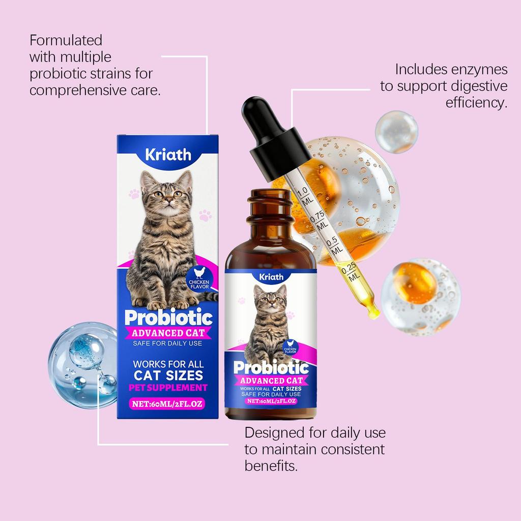 Cat Probiotic Drops: Gentle Care for Your Cat's Intestinal Health and Daily Body Maintenance Drops