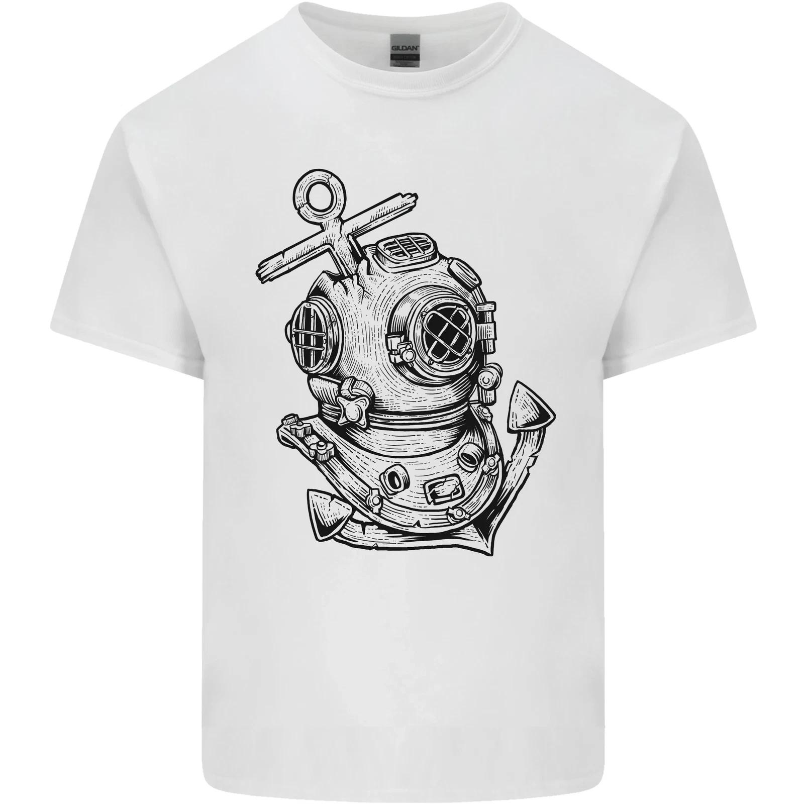 Scuba Diving Anchor Diver Sailing Sailor Kids T-Shirt Childrens S
