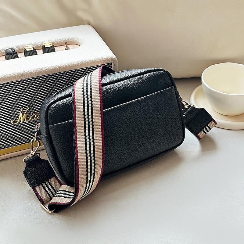 Women's bag autumn and winter new small square bag wide shoulder strap single shoulder oblique span bag