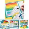 Educational Magnetic Fraction Book With Water Pen For Kids Learning And Math Practice