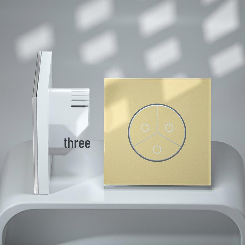 Smart WiFi Touch Switch Panel with Voice Control, Mijia Compatible, Mobile Remote Function, 86 European Standard