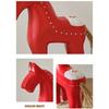 Wooden Horse Statue Sculptures Decorative Animal Figurines Tabletop Ornament for Office Home Decorations Birthday Gift