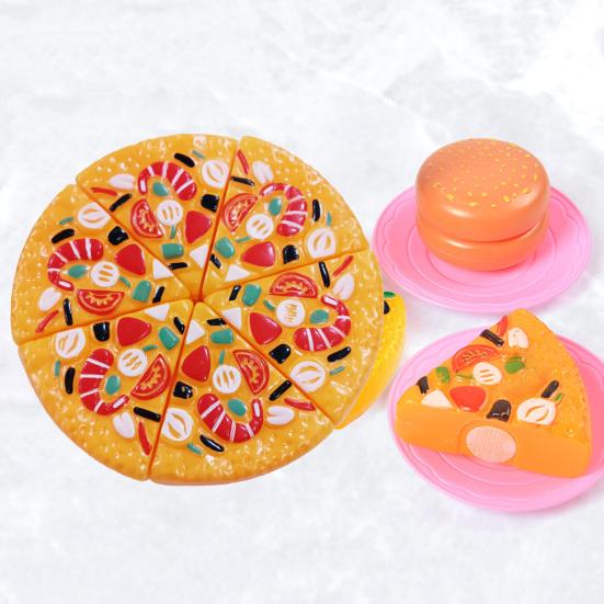 Pretend Play Toy Fake Pizza Toy Cuttable Kitchen Food Toy for Childrens Chef Role Playing Game