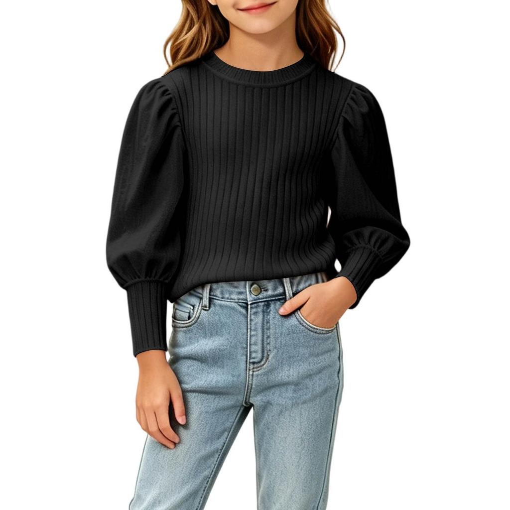 Stylish and Comfortable Girls' Winter Long-Sleeve Top