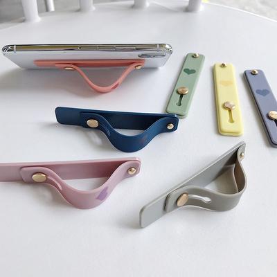 Creative Bracket Silicone Push Pull Grip Stand Finger Ring Phone Holder