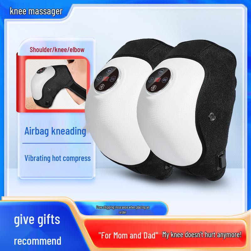 Airbag Kneading Leg & Knee Massager with Shoulder and Neck Vibration & Hot Compress