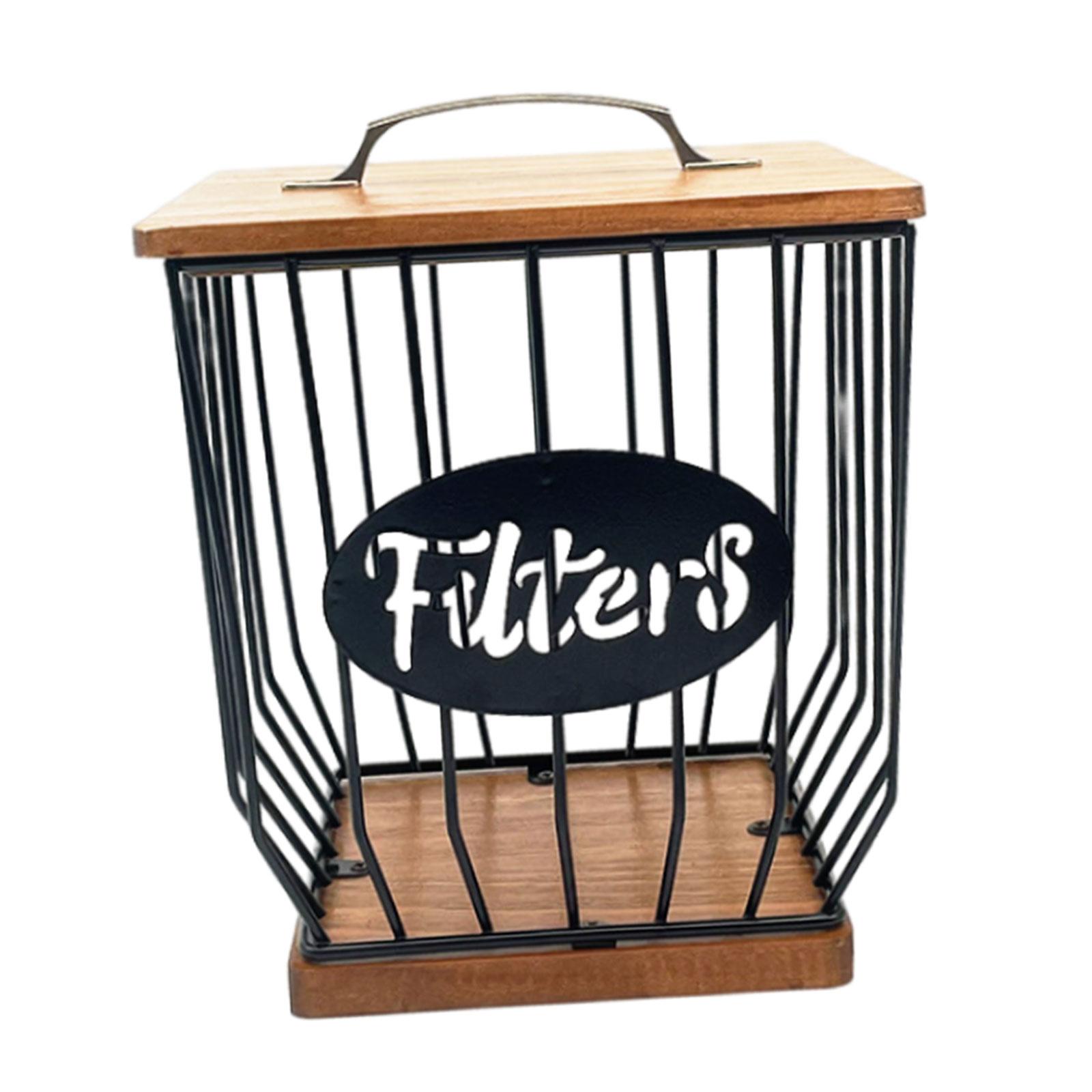 

Держатель для кофейных капсул, Органайзер-корзина для кофейных капсул с крышкой, Металлический кофе