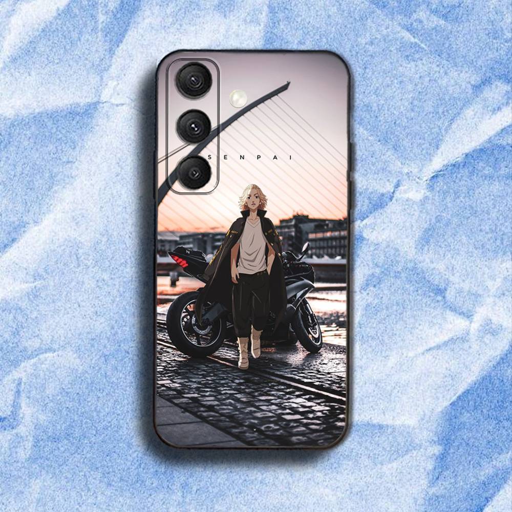 Tokyo R-Revengers Anime Phone Case For Samsung S 25,24,23,22,30,21,10,9,Ultra,Plus,Lite,FE,4,5G Black Soft Case