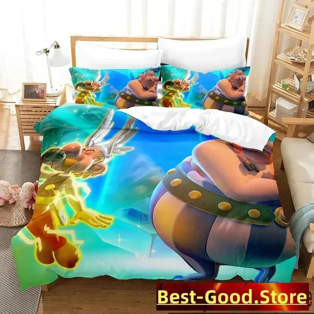 

Comforter 3D Gaul Hero Asterix Bedding Set Printed Bed Set With Soft Single Double Queen Super King Size Boys Adult Comforter (quilt)-EU Single(135*200cm)3pcs