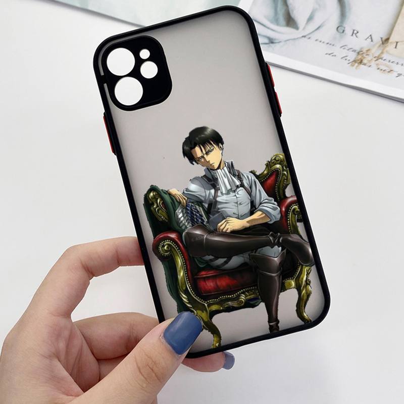 Husa de telefon anime Attack On Titan, transparentă, pentru iPhone 7 8 11 12 13 plus mini x xs xr pro max
