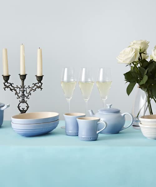 Le Creuset Tea Set Teapot Mug Set Coastal Blue Heat and Cold Resistant Microwave Oven Dishwasher Safe Set Wedding Gift Anniversary Bridal Gift Present