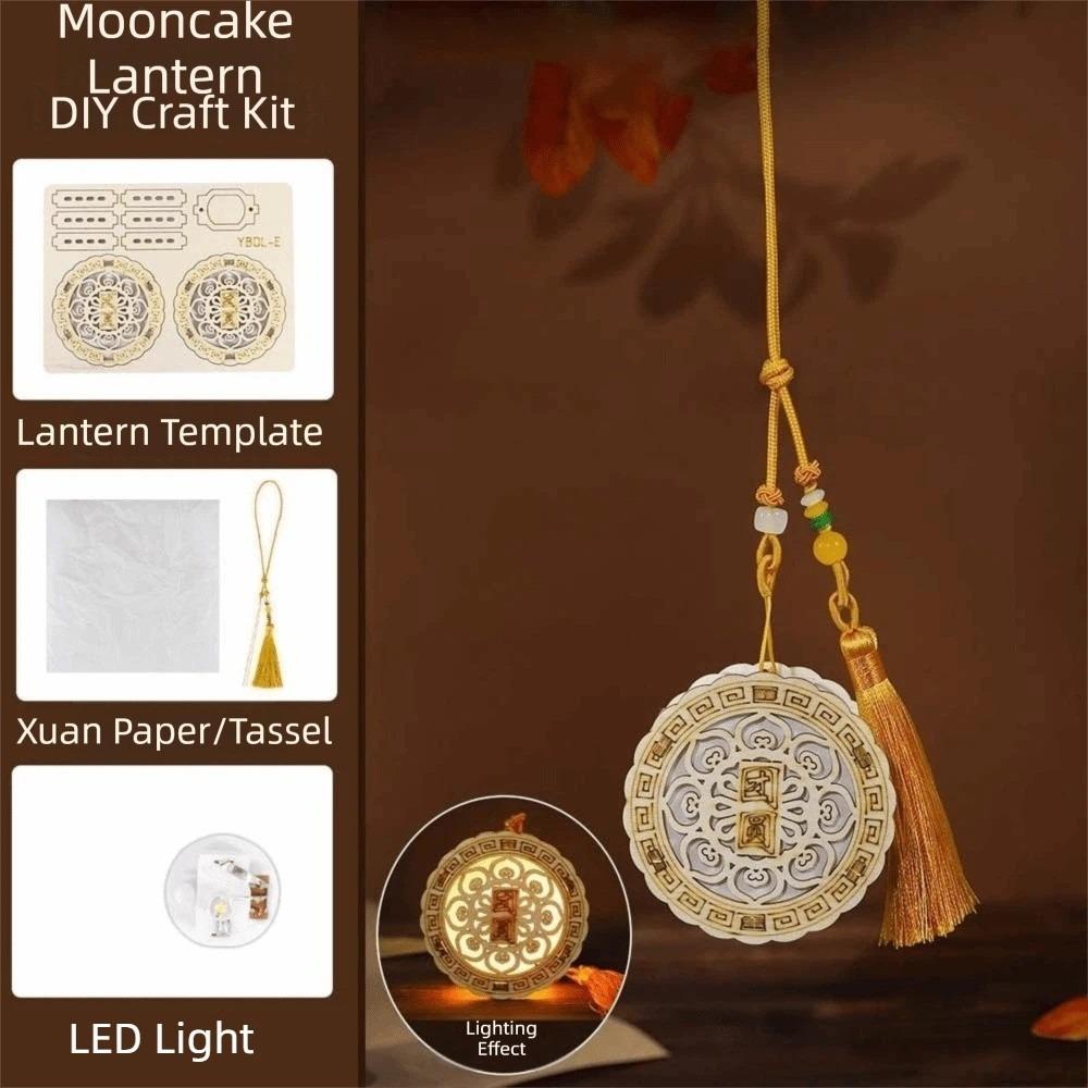 Handmade Handheld Flower Lamp Luminous Mid-Autumn Ornament Family Activity Style 5