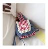 Student Lightweight Nylon Bag With Flap Closure And Contrast Details Campus For
