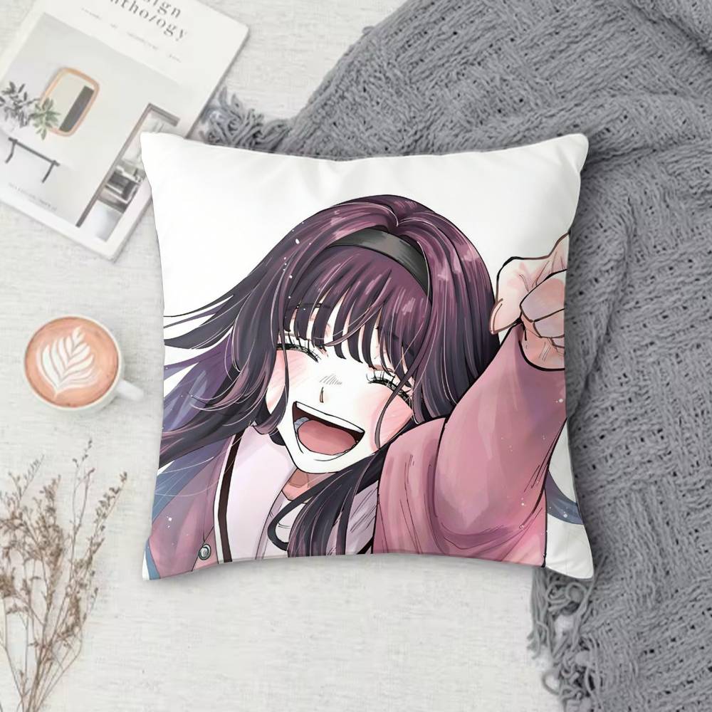 K-Kaoru Hana Wa Rin To Saku Double-Sided Printed Square Pillow Cover Decorative Cushion Cover For Sofa Bedroom Bedside