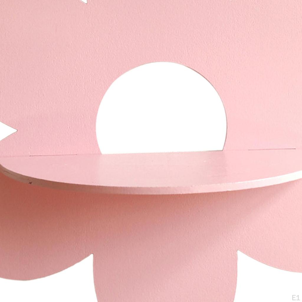 Držák na zeď ve tvaru květiny, závěsná police na rostliny, dřevěný držák pro pokojovou dekoraci, ložnici