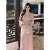 New Chinese Style Embroidered Cheongsam Dress